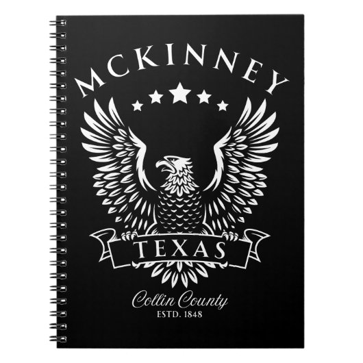 McKinney Collin Landkreis Texas Vintag Eagle Notizblock (Vorderseite)
