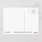 McKinney Falls Staat Park Postcard Postkarte (Rückseite)