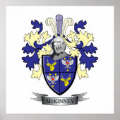 McKinney Family Crest Coat of Arms Poster (Vorne)