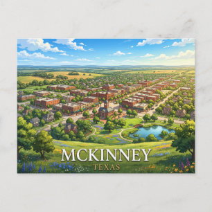 McKinney Texas Reise Historische Stadtansicht Postkarte
