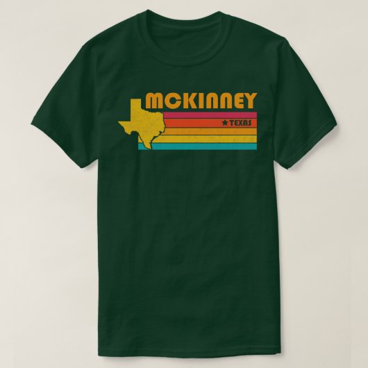 McKinney Texas Vintag störte Souvenir T-Shirt (Design vorne)