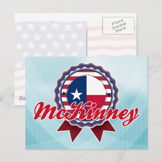 McKinney, TX Postkarte (Vorne/Hinten)