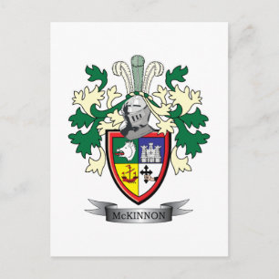 McKinnon-Familienwappen-Wappen Postkarte