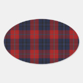 McKnight Clan Tartan Ovaler Aufkleber (Vorderseite)