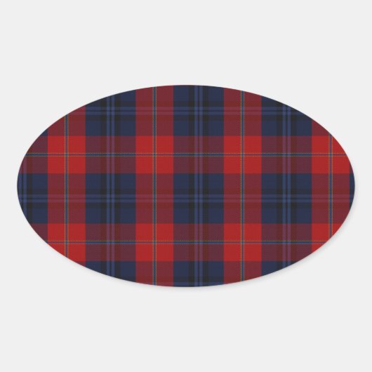 McKnight Clan Tartan Ovaler Aufkleber (Vorderseite)