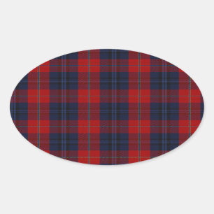 McKnight Clan Tartan Ovaler Aufkleber