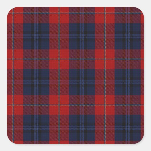 McKnight Clan Tartan Quadratischer Aufkleber (Vorderseite)
