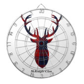 McKnight ClanTartan "Geweihe " Dartscheibe (vorne)