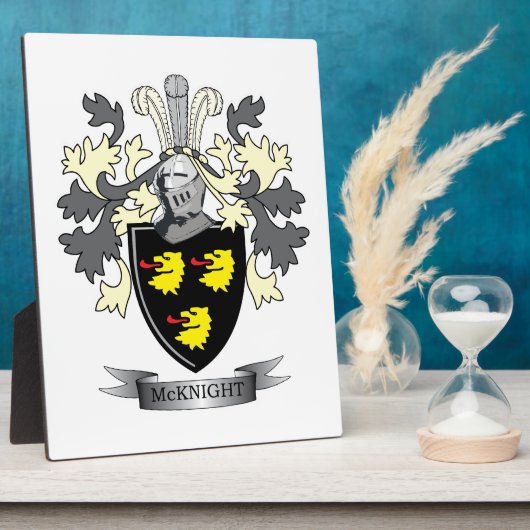 McKnight Familienwappen Coat of Arms Fotoplatte (Seite)