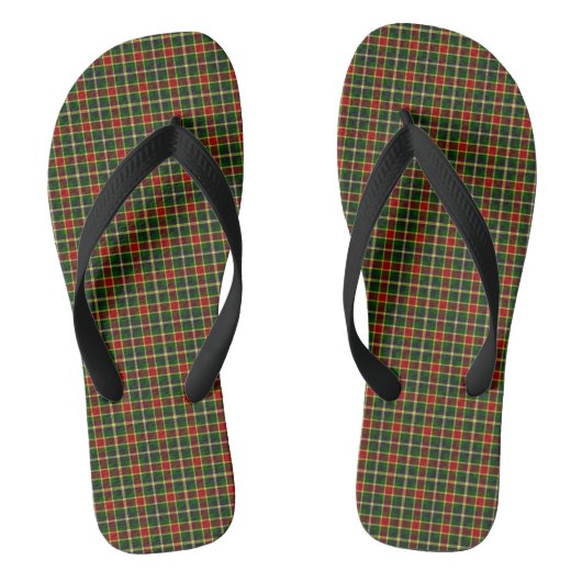 McLachlin Jagd Tartan Kariertes Muster Badesandalen (Fußbett)
