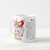 McLain, der Ursprung, die Bedeutung und das Wappen Kaffeetasse (Vorderseite Links)
