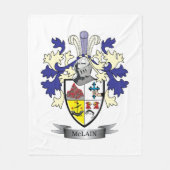 McLain Familienwappen-Wappen Fleecedecke (Vorderseite)