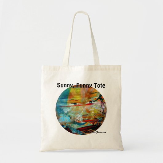 MClairArt, FunnySunFaces Geschenk-Produkte Tragetasche (Vorne)
