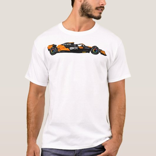 Mclaren Mcl38 2024 F1 Car Livery Norris T-Shirt (Vorderseite)