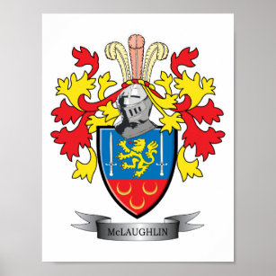 McLaughlin Coat of Arms Poster