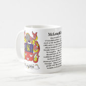 McLaughlin Familien-Wappen Tasse (Vorderseite Links)