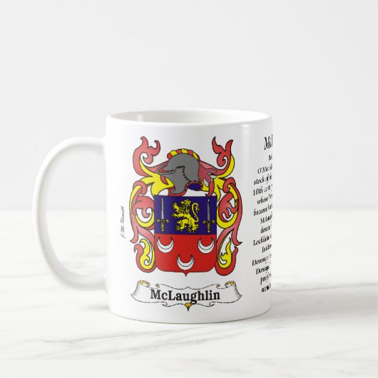 McLaughlin Familien-Wappen Tasse (Links)