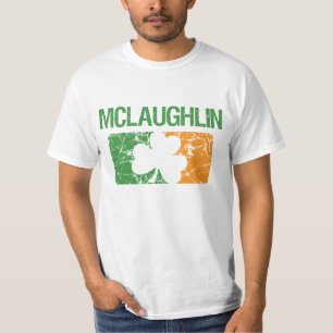 Mclaughlin Familienname-Klee T-Shirt