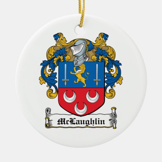 McLaughlin Familienwappen Keramik Ornament (Vorne)