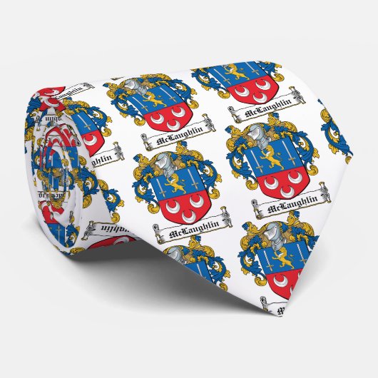 McLaughlin Familienwappen Krawatte (Gerollt)