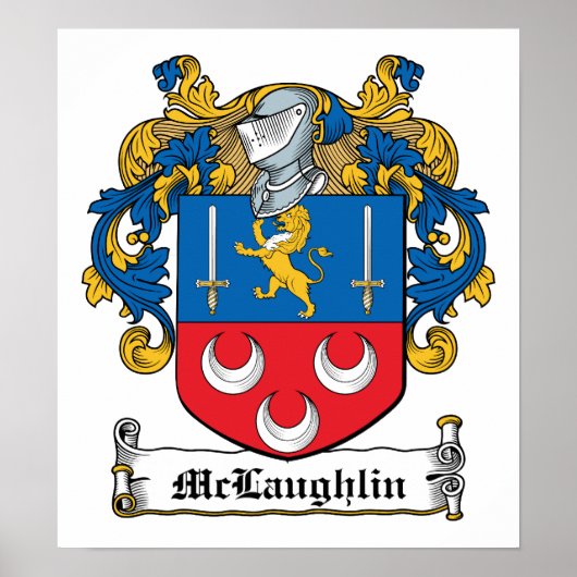McLaughlin-Familienwappen Poster (Vorne)