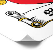 McLaughlin-Familienwappen Poster (Ecke)