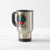 McLaughlin Familienwappen Reisebecher (Vorderseite Links)