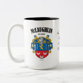 McLaughlin Familienwappen, Translation & Meaning Zweifarbige Tasse (Links)