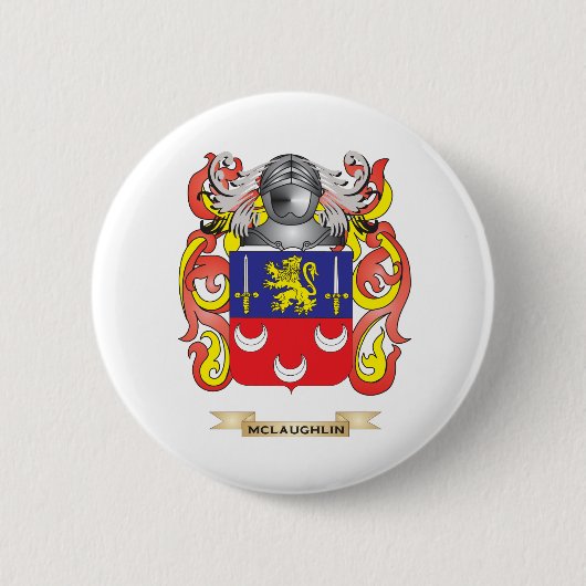 McLaughlin Wappen (Familienwappen) Button (Vorderseite)