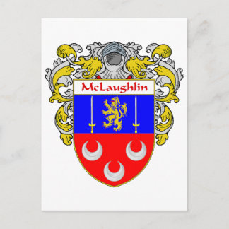 McLaughlin-Wappen (mantled) Postkarte