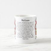 McLean, der Ursprung, Bedeutung und das Wappen Kaffeetasse (Mittel)