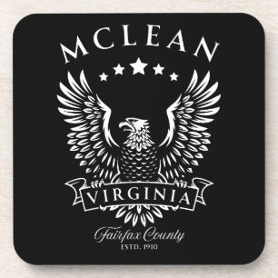 McLean Fairfax County Virginia Vintage Adler Getränkeuntersetzer