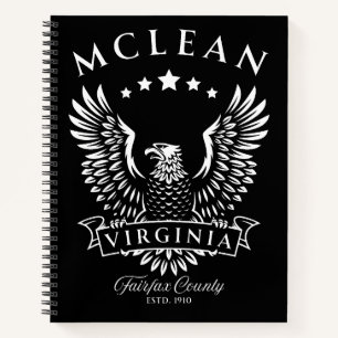 McLean Fairfax County Virginia Vintage Adler Notizblock