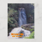 McLean Falls, Neuseeland Postkarte (Vorderseite)