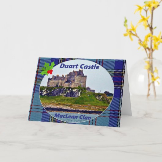 McLean/McLains Duart Castle Holly Berry Weihnachte Karte (Gelbe Blume)