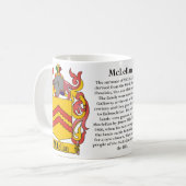 Mclellan der Ursprung, die Bedeutung und das Kaffeetasse (Vorderseite Links)