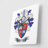 McLeod-Familienwappen-Wappen Quadratische Wanduhr (Winkel)
