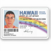 McLovin card Aufkleber (Vorderseite)