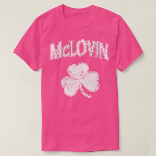 McLovin Irish Kleeblatt St Patricks Day T-Shirt (Design vorne)