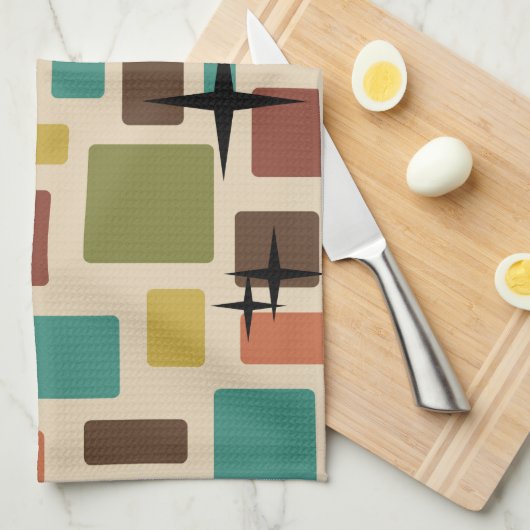 MCM Abgerissene Steine mehrfarbig Geschirrtuch (Viertel Falte)