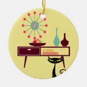 Mcm-Atomärafünfziger jahre Keramik Ornament (Vorne)