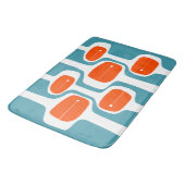 MCM Badematte - orange und Aquamarin (Schrägansicht)