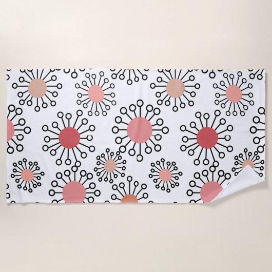 MCM-Blume Strandtuch (Vorderseite)