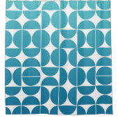 MCM Bold Blues Muster Duschvorhang (Vorderseite)