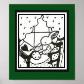 MCM Bunny Print Poster (Vorne)