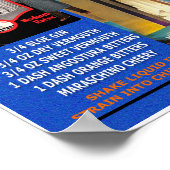 MCM COCKTAIL RECIPE 'SAN FRANCISCO' POSTER (Ecke)