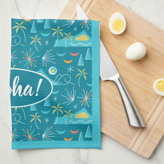 MCM Diamond Head Fireworks Party Geschirrtuch (Viertel Falte)