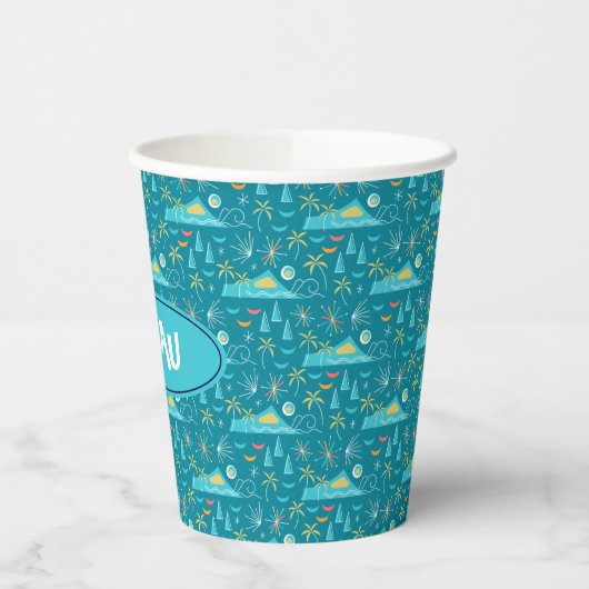 MCM Diamond Head Fireworks Party Pappbecher (Links)