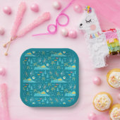 MCM Diamond Head Fireworks Party Pappteller (Party)