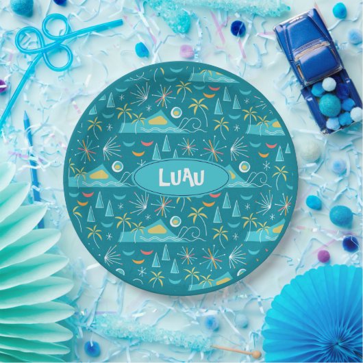 MCM Diamond Head Fireworks Party Pappteller (Party)